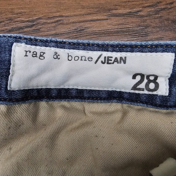Rag and‎ Bone Corsa Womens 28 Blue Flare Bottom Mid Rise Denim Jeans Medium Wash - Picture 6 of 10